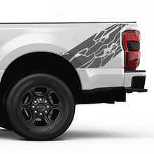 Ford F150 F250 F350 Splash Grunge Skin Style Decal Kit - Bedide Vinyl Sticker Set Side Graphics
 2
