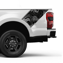 Ford topografische kaart bedzijde strepen strepen kit vinylsticker set side graphics
 2