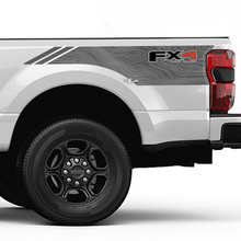 Bergen en bomen bedzijde strepen stickers kit vinylsticker set side graphics voor Ford Trucks
 2