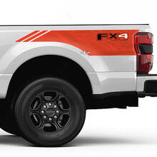 Bergen en bomen bedzijde strepen stickers kit vinylsticker set side graphics voor Ford Trucks
 3
