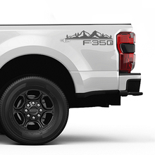 F350 Mountains bomen Bed Side Stripes Decal Kit Vinyl Sticker Set Side Graphics voor Ford Trucks
 2