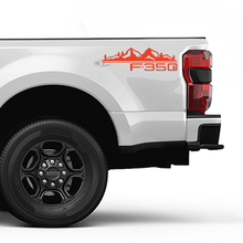 F350 Mountains bomen Bed Side Stripes Decal Kit Vinyl Sticker Set Side Graphics voor Ford Trucks
 3