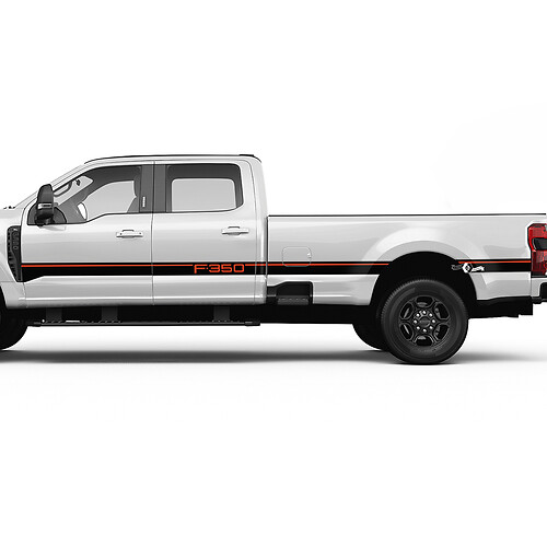 F350 zijstrepen Decal Kit Vinyl Sticker Graphics voor Ford Trucks
