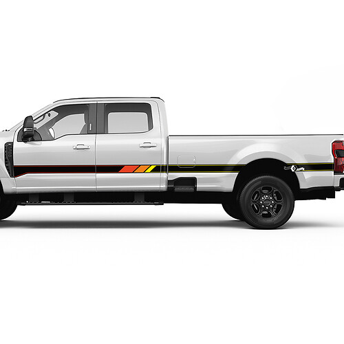 Retro F350 zijstrepen Decal Kit Vinyl Sticker Graphics voor Ford Trucks
