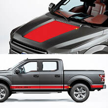 Zij -rocker paneel en kapselgraphic -pasvorm voor Ford F150 Raptor Roush -pakket
 2