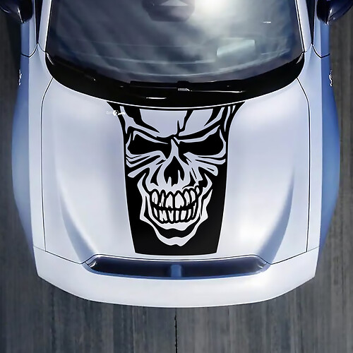 Hood Skull Decal Sticker voor Dodge Charger Electric
