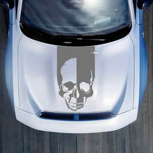 Hood Skull Stripe Decal Sticker voor Dodge Charger Electric
 2