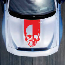 Hood Skull Stripe Decal Sticker voor Dodge Charger Electric
 3