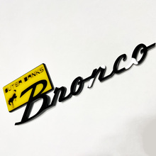 Bronco Outer Banks Fender Badges Tailgate Emblem 3d Badge Geel VS Black
 5