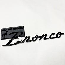 Bronco Outer Banks Fender Badges Tailgate Emblem 3d Badge Gray Vs Black
 5