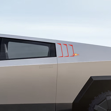 Louvers stickers voor Tesla Cybertruck achterruit
 3