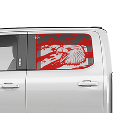 Zijde kale adelaar us vlag venster sticker vinyl sticker graphics voor ford trucks
 2