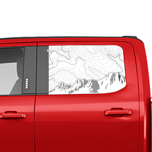 Zijgebergte Topografische kaartvenster Sticker vinylsticker Graphics voor Ford Trucks 2
 2