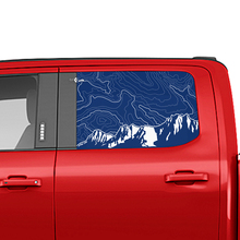 Zijgebergte Topografische kaartvenster Sticker vinylsticker Graphics voor Ford Trucks 2
 3