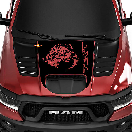 T-Rex stijl motorkap vinyl sticker voor Dodge Ram 1500 TRX Truck