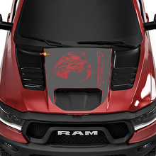 T-Rex stijl motorkap vinyl sticker voor Dodge Ram 1500 TRX Truck_3