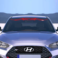 Merklettering Abstract Voorruitsticker voor Hyundai Veloster 3