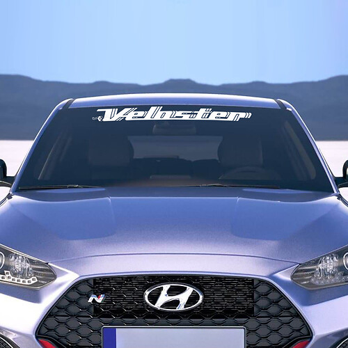 Voorruitstickers sticker voor Hyundai Veloster 2
