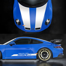 Porsche SSR GT Carrera -strepen - Zijkant en kapsticker
 2