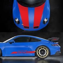 Porsche SSR GT Carrera -strepen - Zijkant en kapsticker
 3