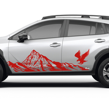 Zij deuren landschapsbergjes adelaar vinyl sticker - grafische sticker universele fit Suba
 2