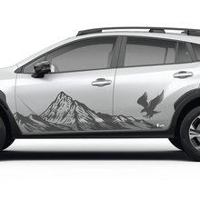 Zij deuren landschapsbergjes adelaar vinyl sticker - grafische sticker universele fit Suba
 3