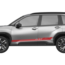 Zijdeuren geruite strepen vinyl sticker - grafische sticker Universal Fit Suba Forester
 3