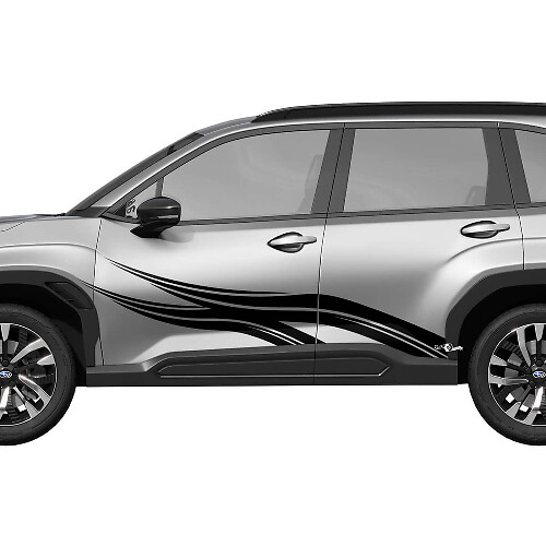 Zijdeuren Tribal vinyl sticker - grafische sticker Universal Fit Suba Forester
