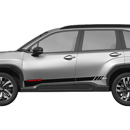 Zij deuren rocker paneelstrepen vinyl sticker - grafische sticker universele fit Suba forester
