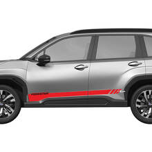 Zij deuren rocker paneelstrepen vinyl sticker - grafische sticker universele fit Suba forester
 3