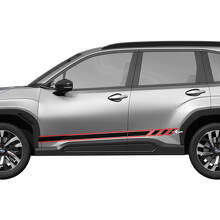 Zijdeuren Rocker Panel Racing Strepen Vinyl Decal Sticker 4 voor Subaru 2