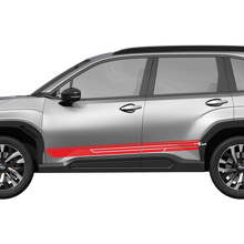 Racing zijdeurstrepen vinyl decal set voor Subaru-auto's_2