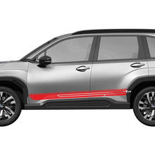 Zijdeuren Rocker Paneel Racestroken Vinyl Decal Grafische Sticker 2 voor Subaru 2