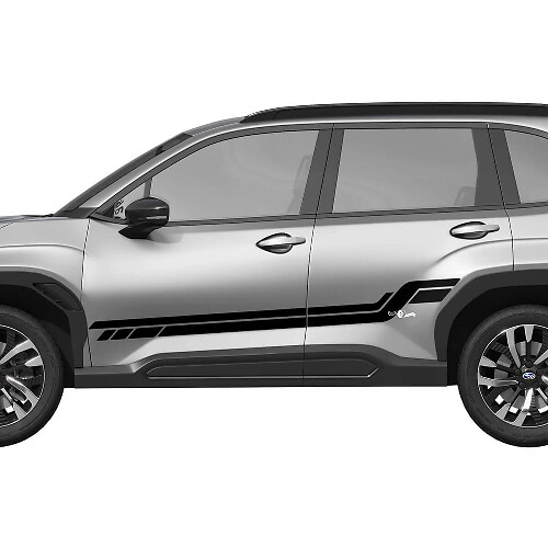 Zijdeuren Rocker Panel Racing Strepen Vinyl Decal Graphic Sticker 3 voor Subaru