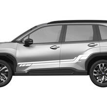 Zijdeuren Rocker Panel Racing Strepen Vinyl Decal Graphic Sticker 3 voor Subaru 2