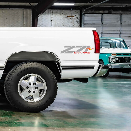 Chevrolet GMC Silverado Sierra Z71 K1500 bedstickers Paar

