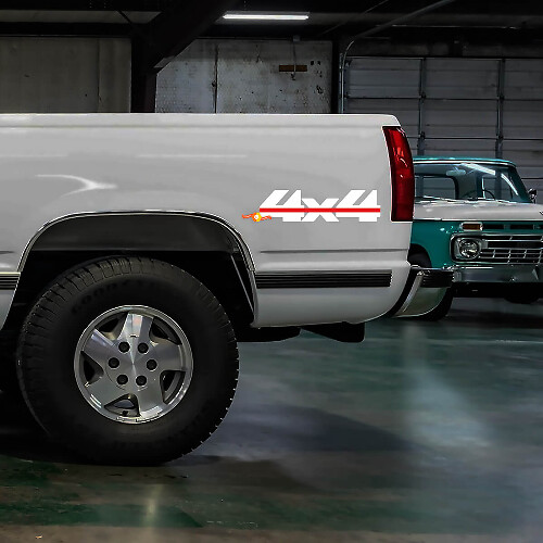 Chevrolet GMC Silverado Sierra Z71 4x4 K1500 bedstickers Paar
