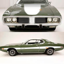 1973-74 Charger Side Accent Stripe Hood Kit Vinyl-stickers Stickers
 2