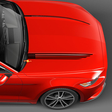 HOOD COWL SPEAR STRIPES US US VLAG VOOR FORD MUSTANG
 2