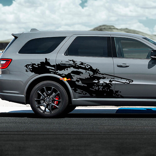 Dodge Durango RT vernietigde spatstickervick -vinylstickers
