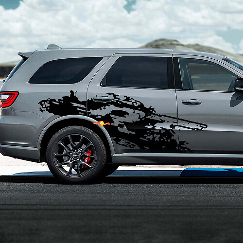 R/T Modderspat Zij Vinyl Decal Kit voor Dodge Durango