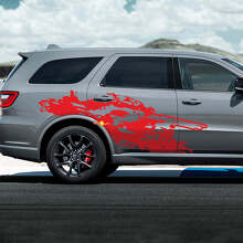 R/T Modderspat Zij Vinyl Decal Kit voor Dodge Durango_2