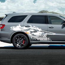 Dodge Durango RT vernietigde spatstickervick -vinylstickers
 3