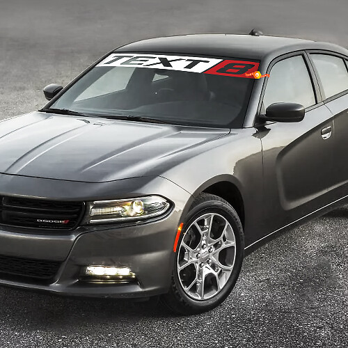 SRT8 Stijl Custom Voorruit Vinyl Sticker voor Dodge Charger