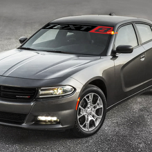 SRT8 Stijl Custom Voorruit Vinyl Sticker voor Dodge Charger_3