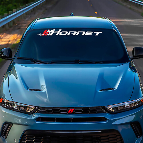 Hornet Hash Hash voorruitstipe banner sticker sticker - Aangepaste vinylgrafische afbeeldingen geschikt om Hornet te ontwijken
