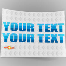 Aangepaste tekst retro stijl motorkap vinyl sticker set voor Jeep Wrangler_5