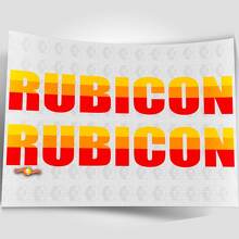 Aangepaste tekst retro stijl motorkap vinyl sticker set voor Jeep Wrangler_6