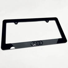 Ringen Logo Nummerplaat Covers Frames Decor 2 voor Audi 2