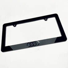 Ringen Logo Nummerplaat Covers Frames Decor 2 voor Audi 3